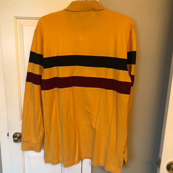 TOMMY HILFIGER Mens Yellow Polo 1985 Shirt - Picture 2 of 2